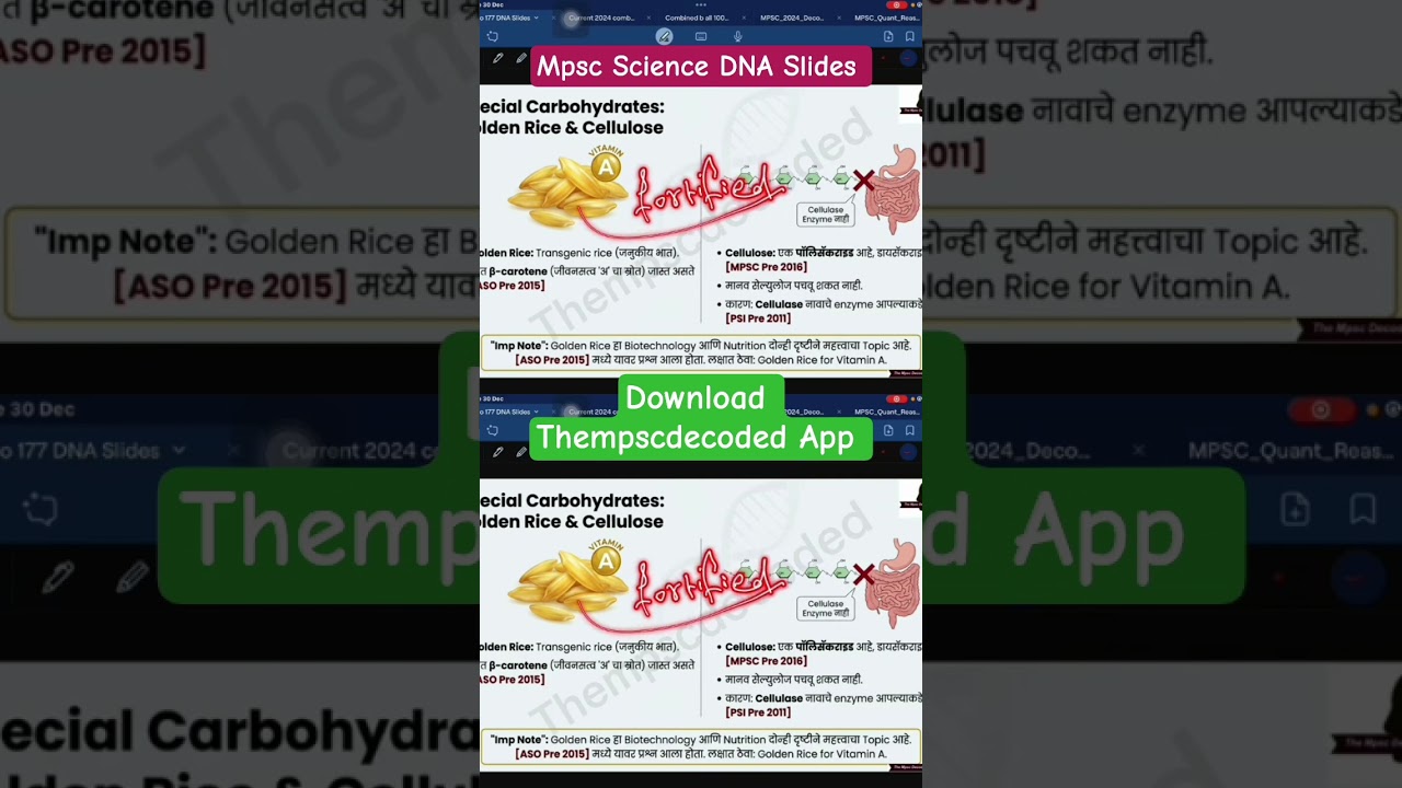 Mpsc Science DNA Slides Available on Thempscdecoded App  