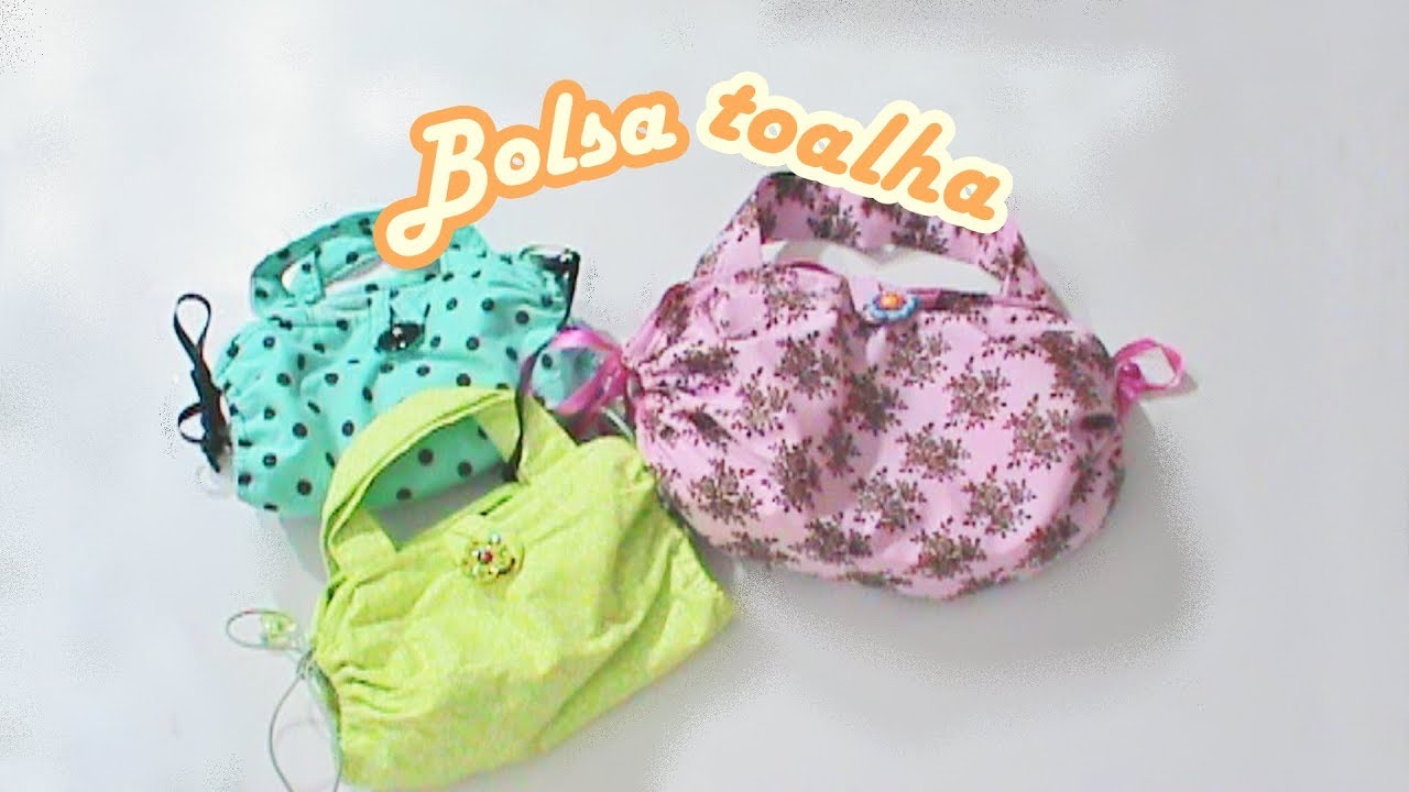 Bolsa toalha fácil de fazer