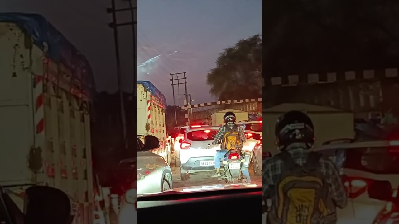 Lucknow traffic ⛔#shorts #lucknowblogger #lucknowcity