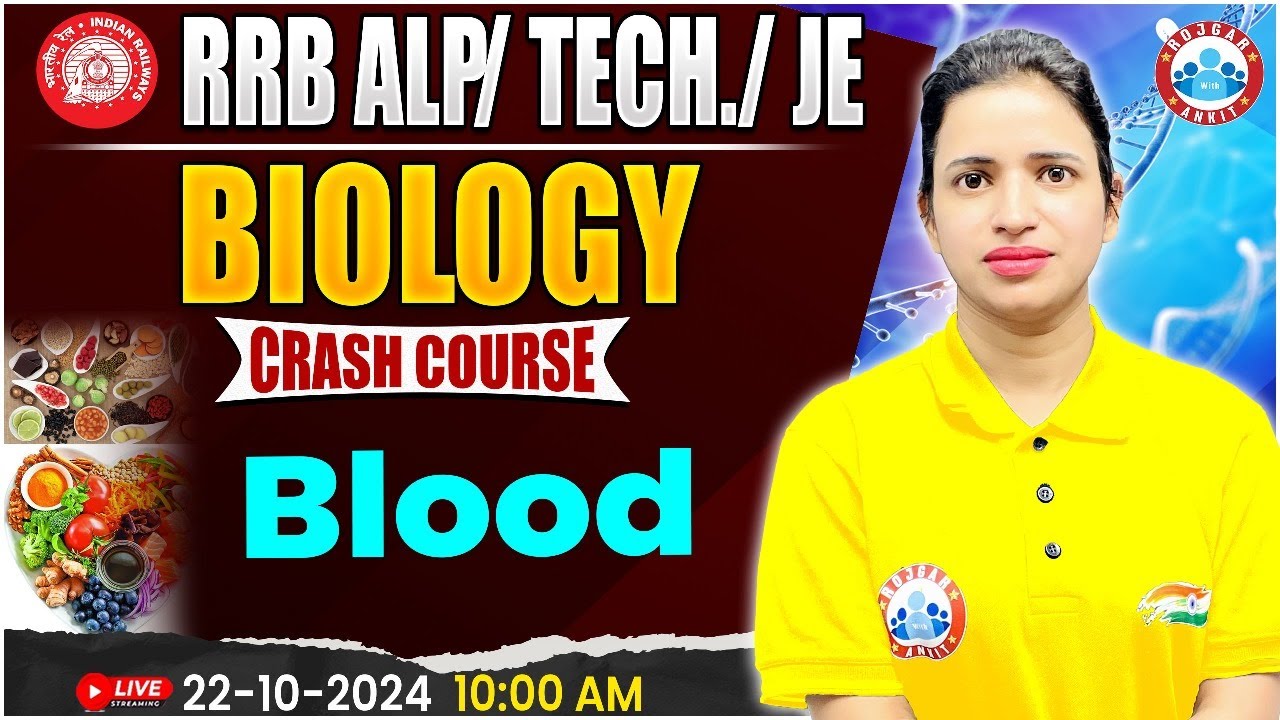 RRB ALP, Technician Science Class | RRB JE Science | Blood | Biology For Railway Exams