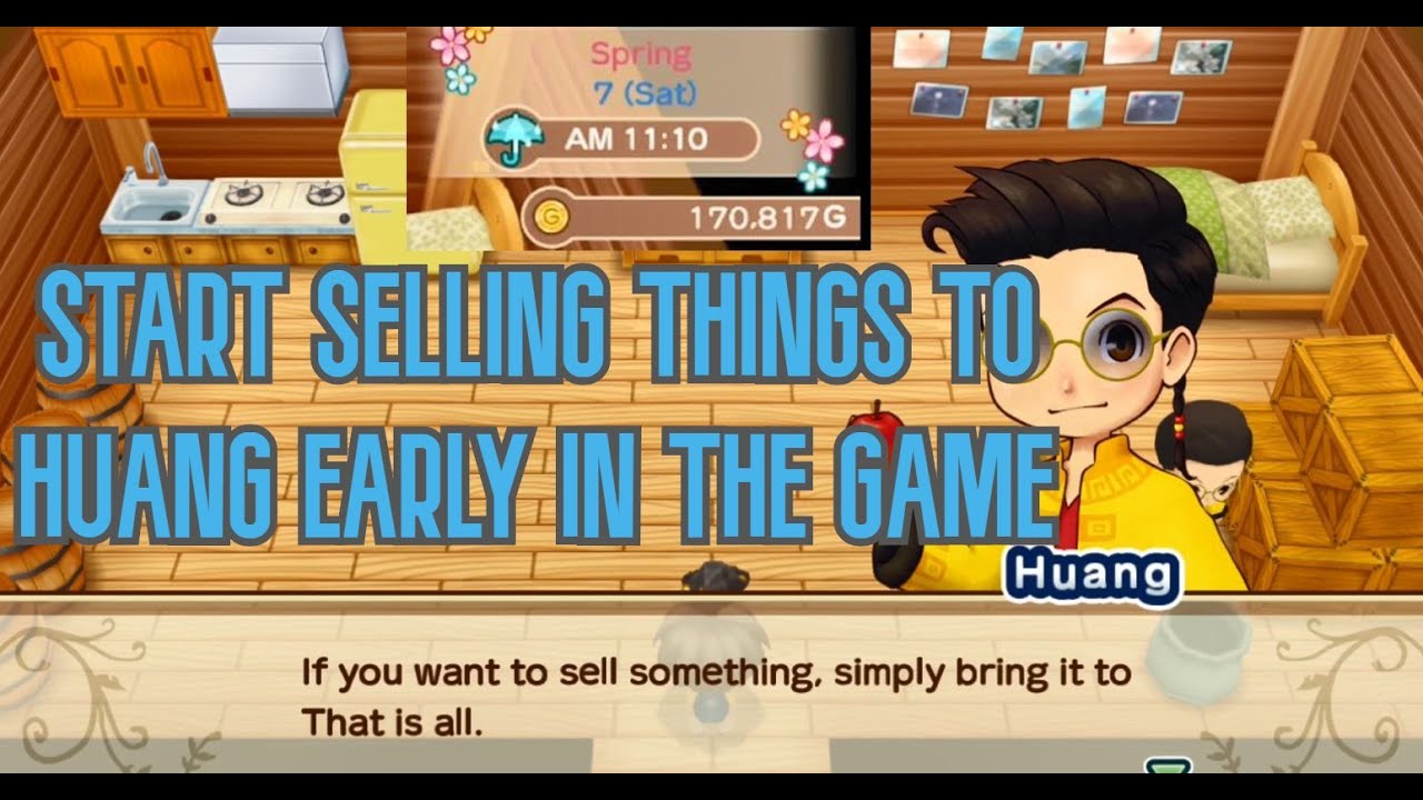 HOW TO SELL VAN'S FAVORITE TO HUANG EARLY IN THE GAME STORY OF SEASONS: FRIENDS OF MINERAL TOWN