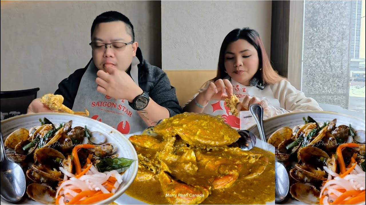 Ăn Cua Sốt Cà Ri,Ghẹ Sữa và Nghêu Xào Tương với Hung Quế-Video đầu tiên năm 2026.
