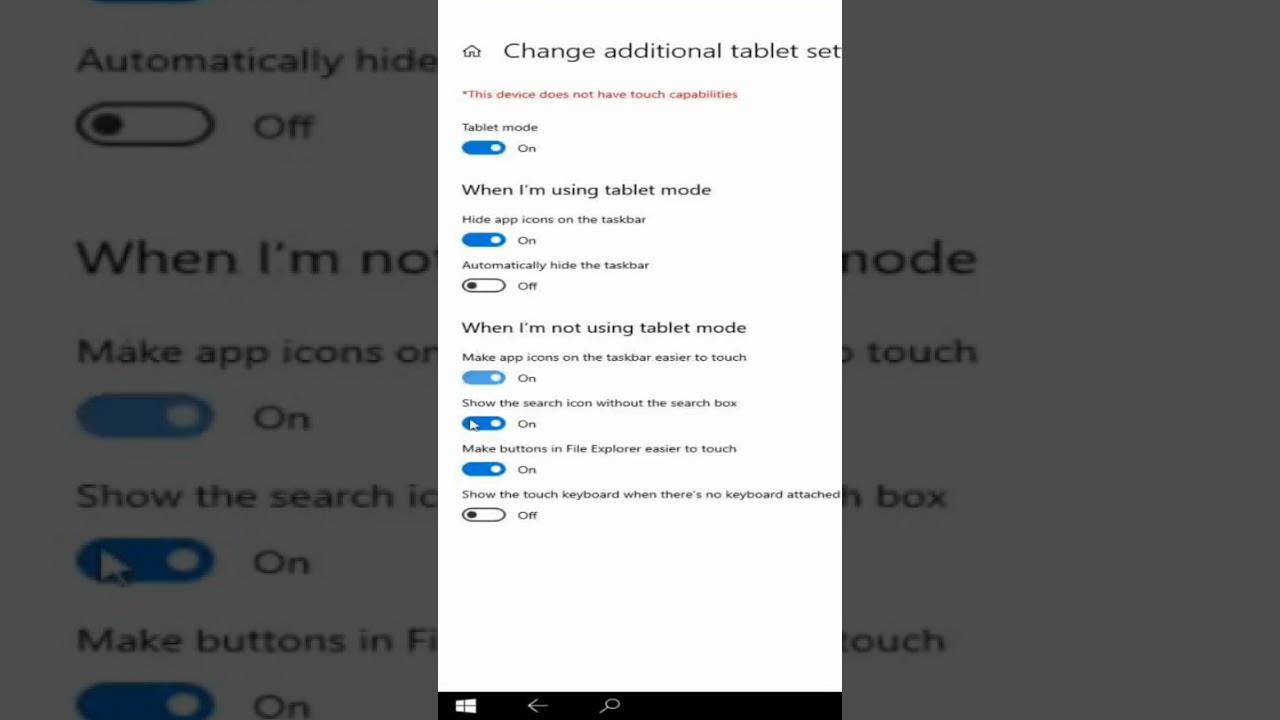 merubah tampilan tablet mode ke normal windows
