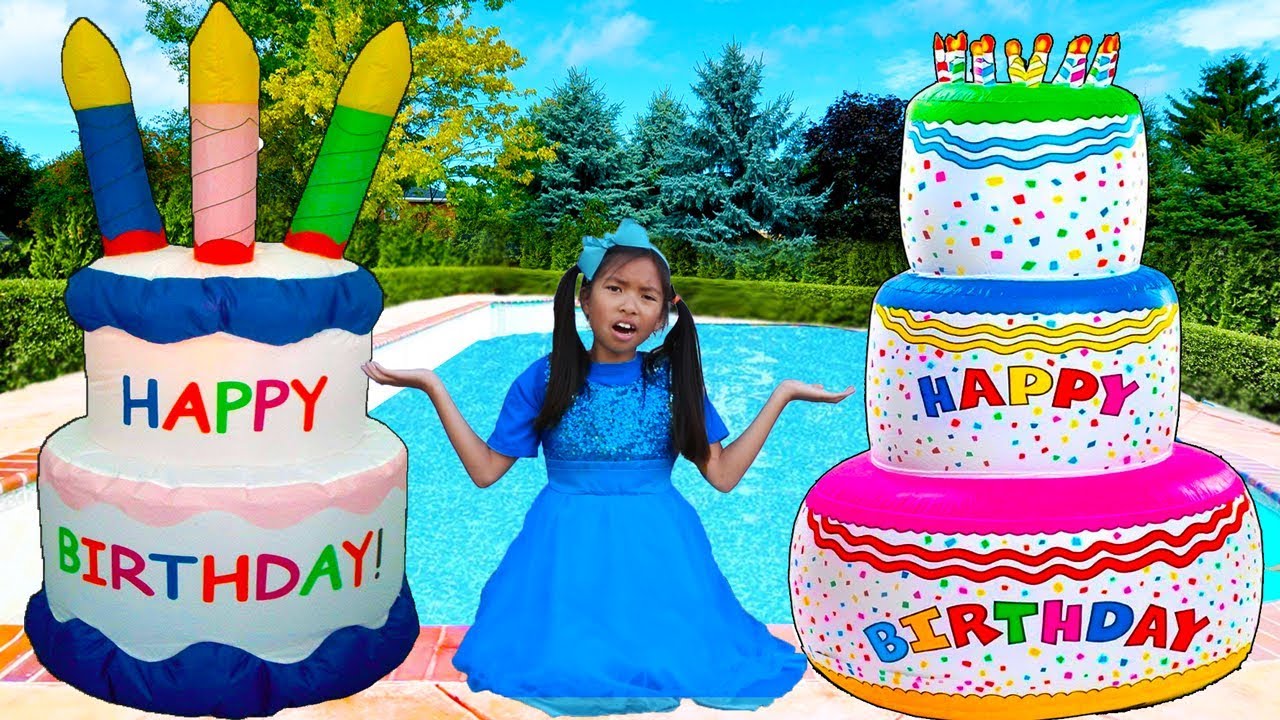 Giant Happy Birthday Cakes Toys | Wendy Pretend Play Surprise Party Kids Toy