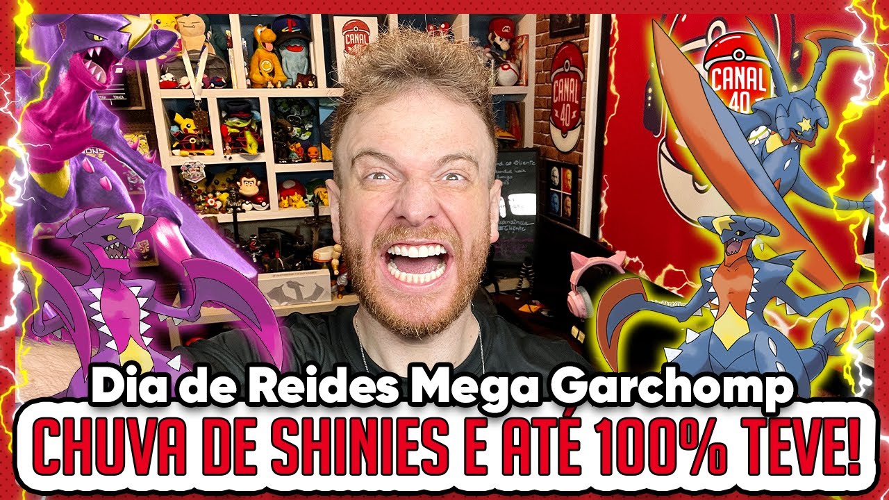 CHUVA DE SHINIES NO DIA DE REIDES DO MEGA GARCHOMP | O SHUNDO DELE TÁ ABSURDO!!! - Pokémon GO