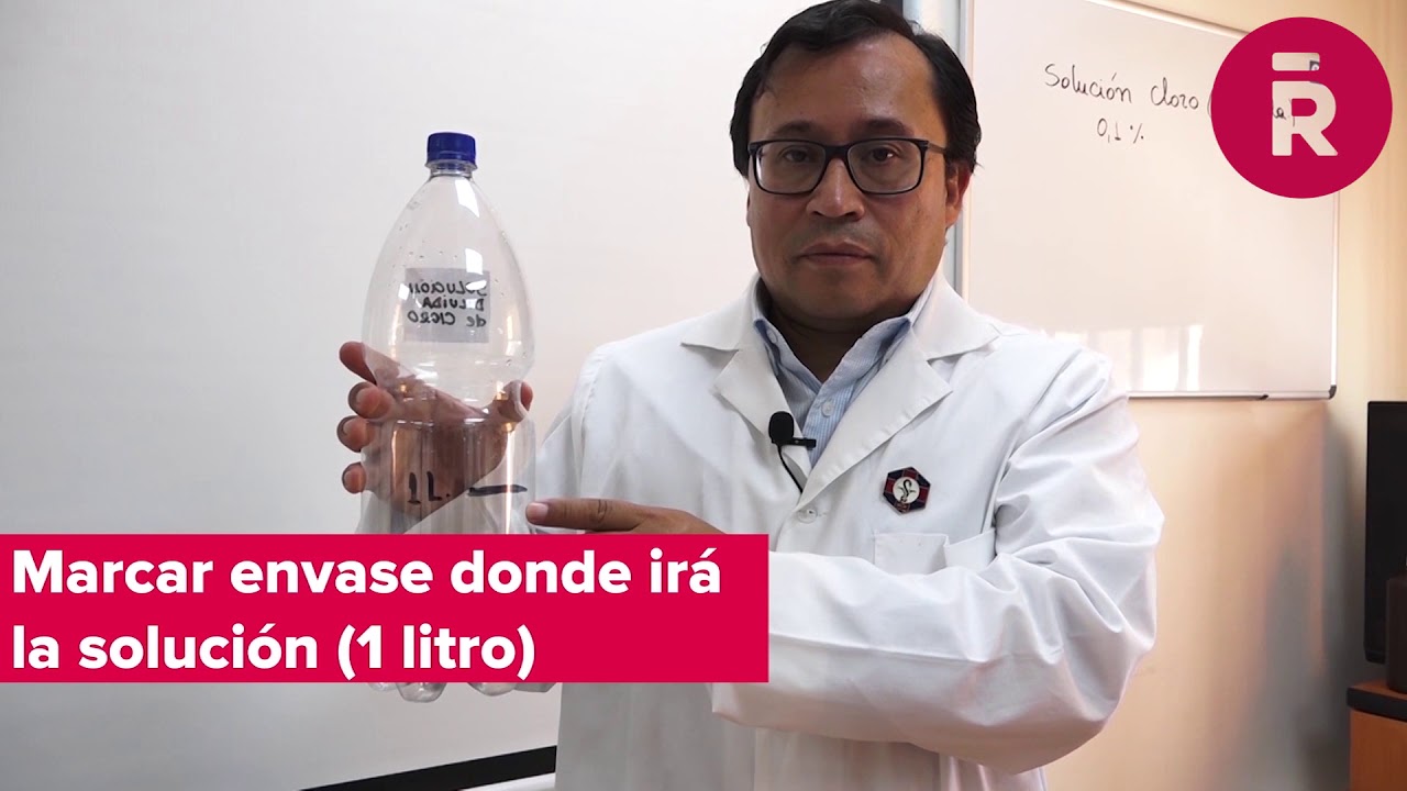 Aprende a preparar tu propia solución para sanitizar espacios y elementos que estén expuestos.