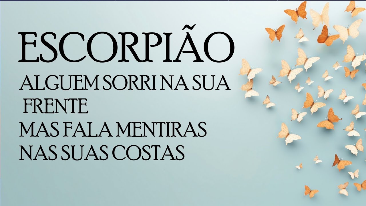 🔮ESCORPIÃO🔮VOCÊ VAI FICAR CHOCADO/A POR VER UMA MÁSCARA CAIR