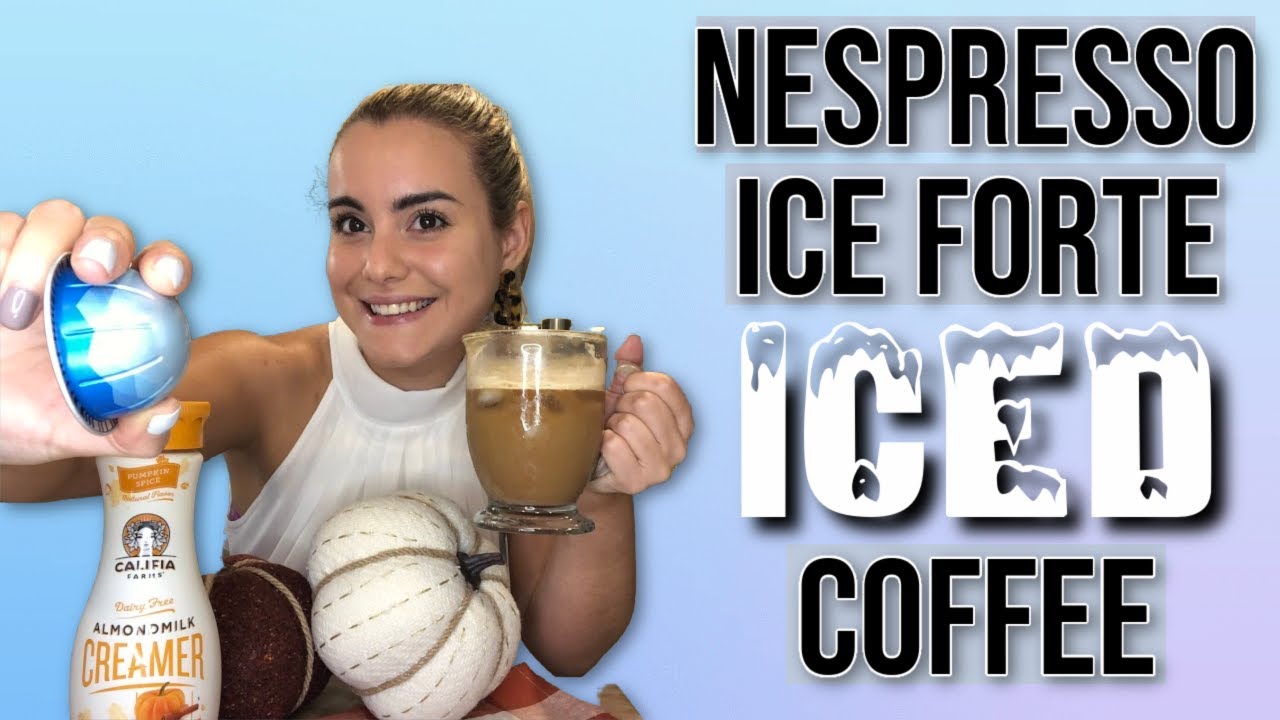 Ice Forte Nespresso - Healthy Pumpkin Spice Iced Coffee using Nespresso Ice Forte Capsule!