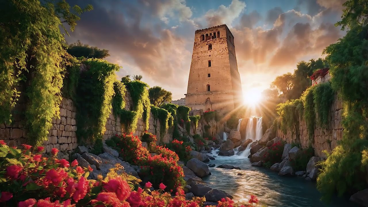Tower of the Last Dawn | Calm River & Soft Wind
