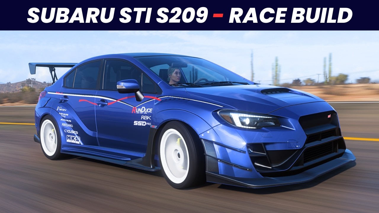 Forza Horizon 5 - 2019 Subaru STI S209 Varis Widebody, A-Class Race Build