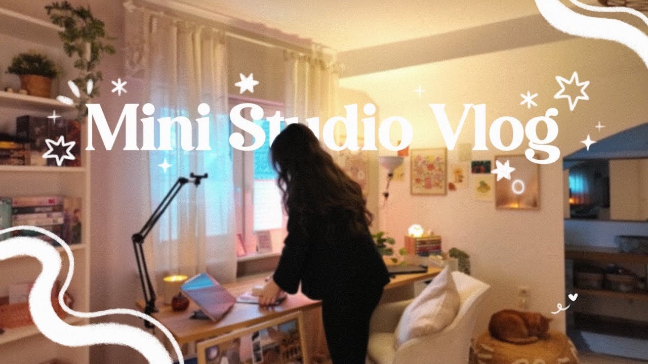 ✸STUDIO VLOG✸ mein erstes YouTube Video & Vision Board 2026 erstellen