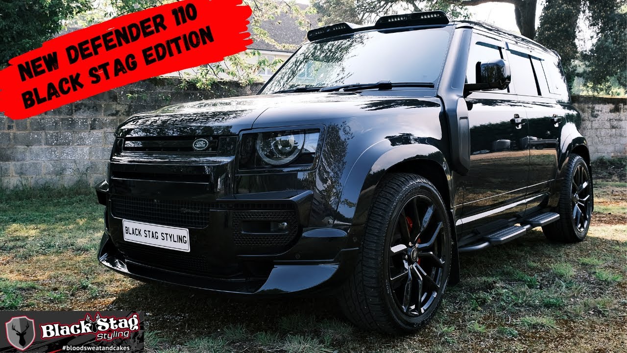 Модифицированный внедорожник Land Rover Defender 110 2024 года — Black Stag Edition — ЗВЕРЬ! — БО...
