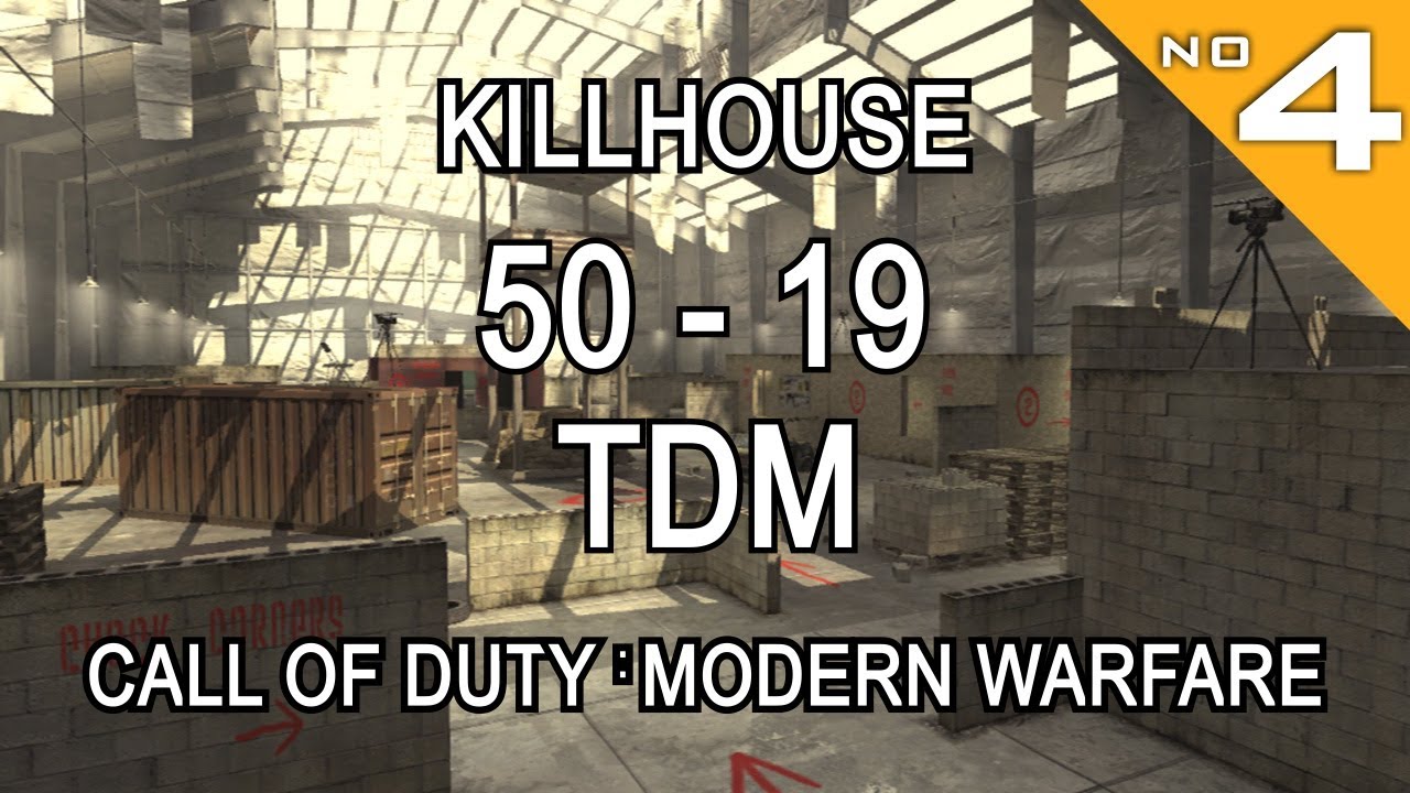Call of Duty 4: Modern Warfare Multiplayer Gameplay - #4 - 50/19 TDM on Killhouse