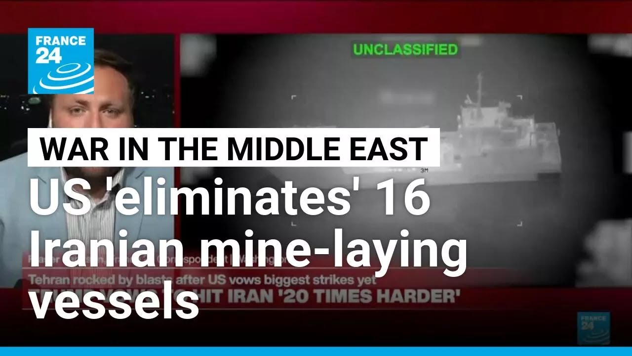 Trump says US destroying Iranian mine-laying boats • FRANCE 24 English