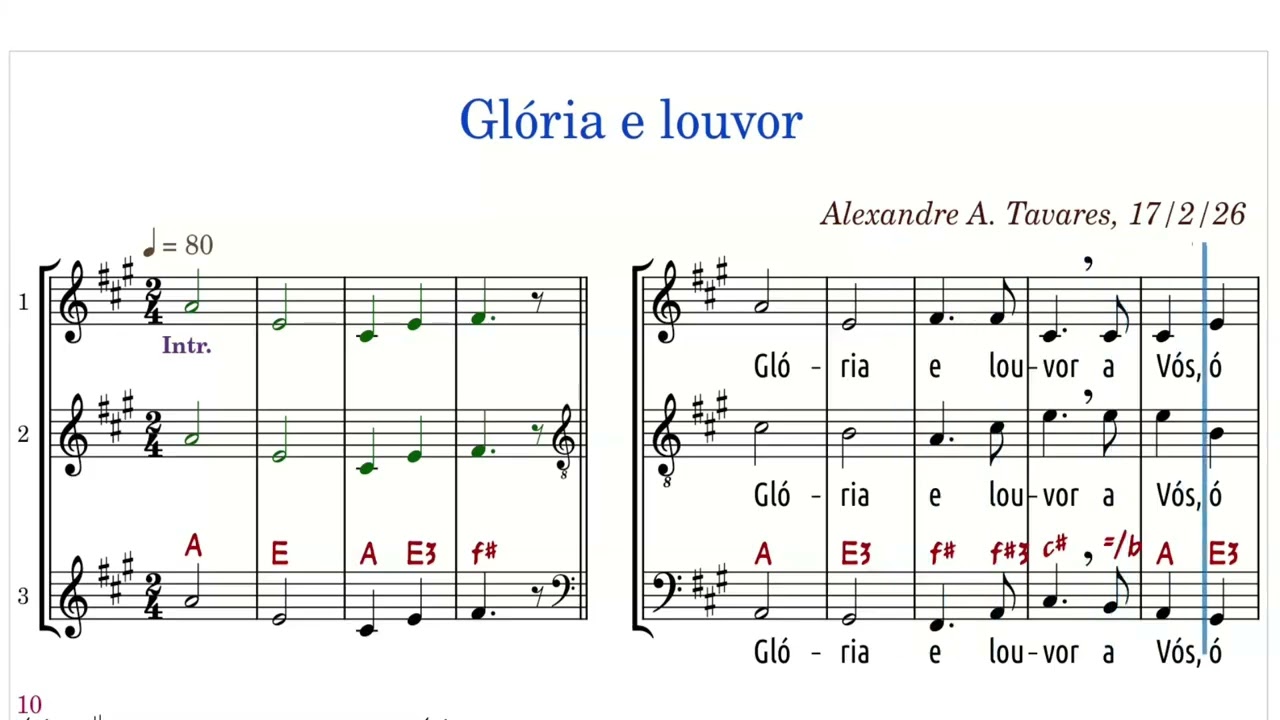Glória e louvor