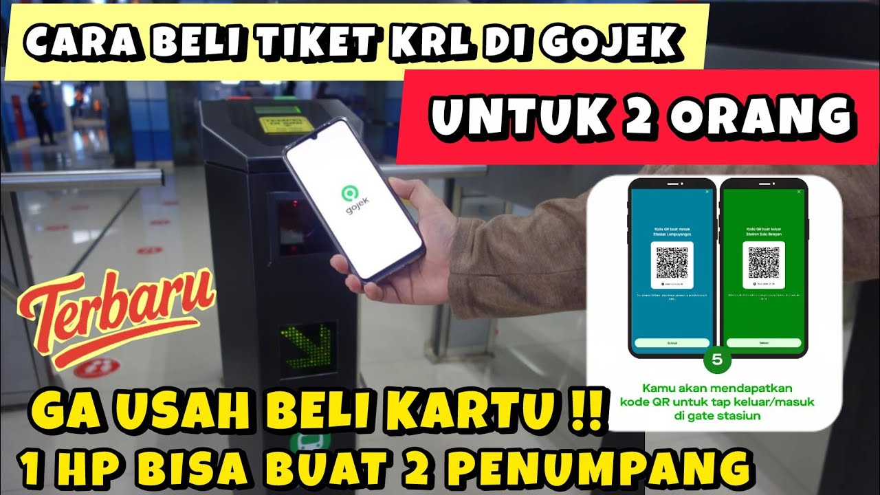 CARA BELI TIKET KRL DI GOJEK UNTUK 2 ORANG