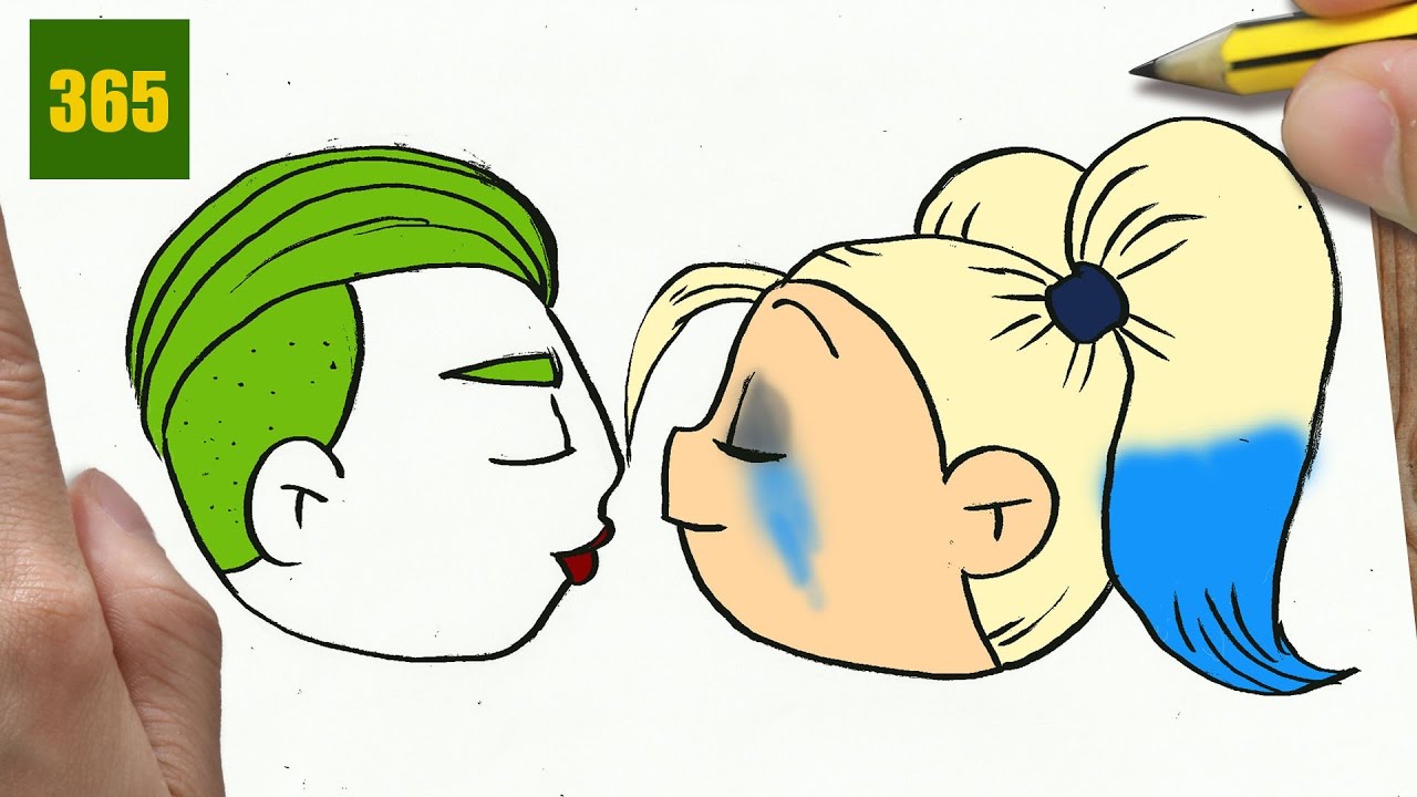 COMMENT DESSINER HARLEY QUINN ET JOKER KAWAII ÉTAPE PAR ÉTAPE – Dessins kawaii facile