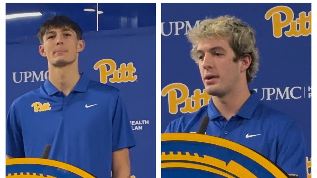 Newcomer intros: Pitt freshmen quarterbacks Corey Dailey and Angelo Renda meet with the media 