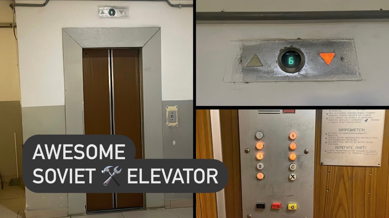 AWESOME 1980s Soviet elevator