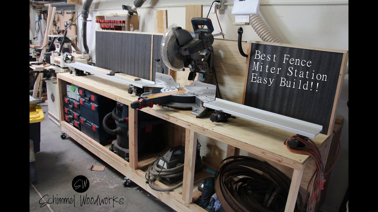 Fast and Easy Miter saw station and wood storage using the Best Fence by Fastcap