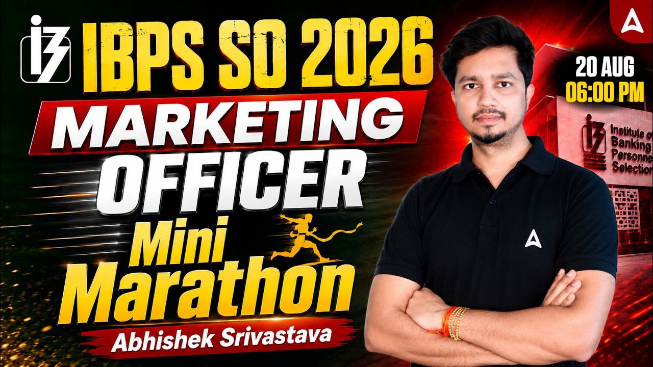 IBPS SO 2026 Marketing Officer | Mini Marathon | Complete Preparation Strategy