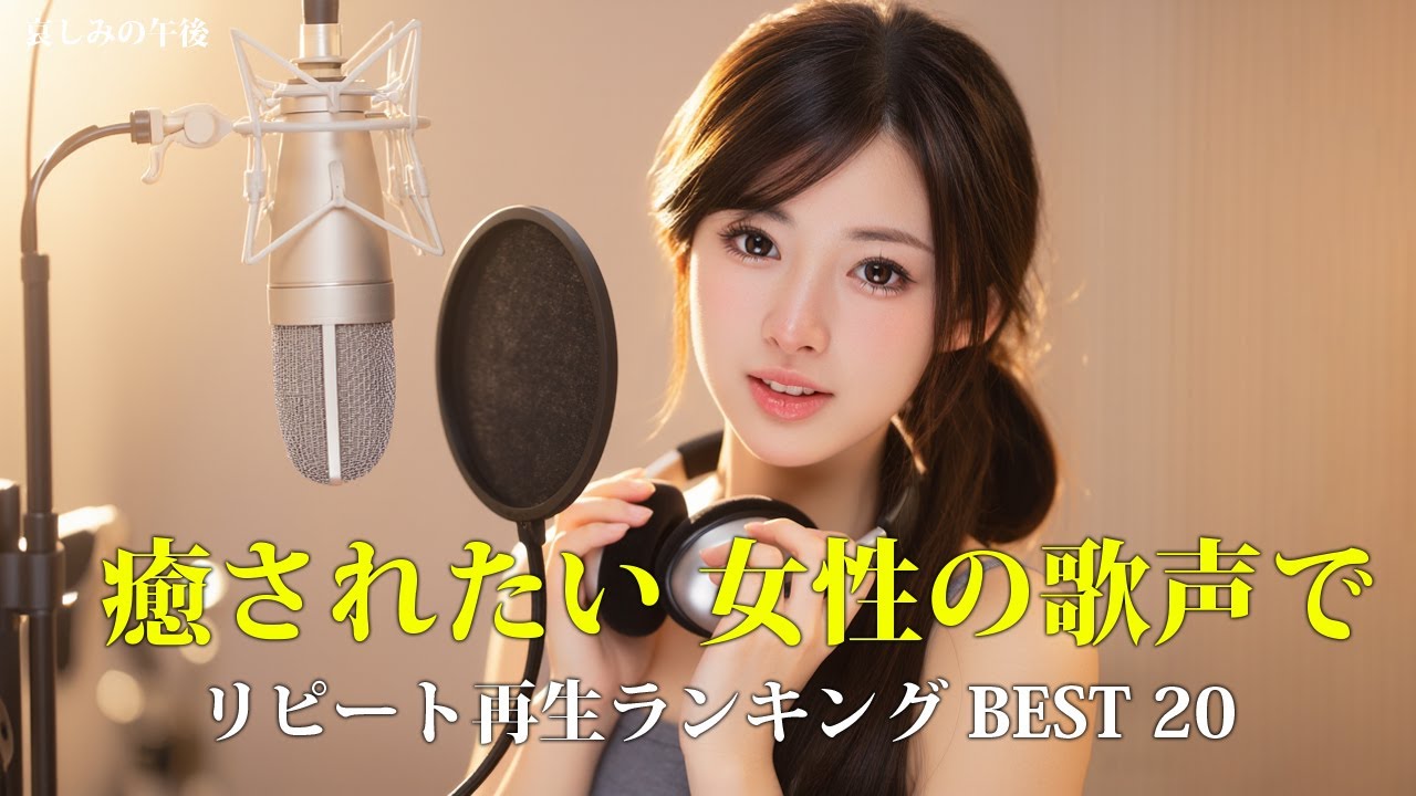 【2026年1月】 リピート再生ランキング BEST 20｜女性の歌声で癒されたい｜癒し リラックス 作業用 BGM ｜日本語🎵