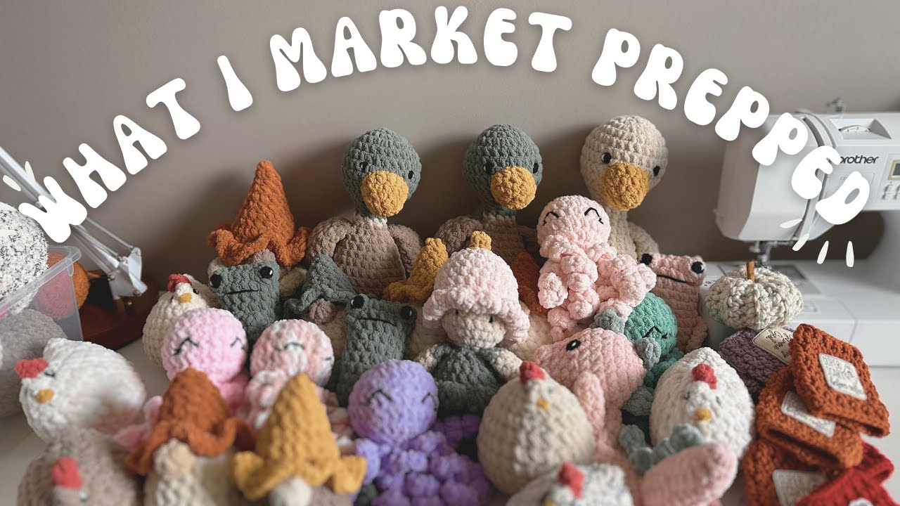 Everything I Crocheted in August 2023 | What I Crocheted for Markets, Crochet Business, Amigrumi