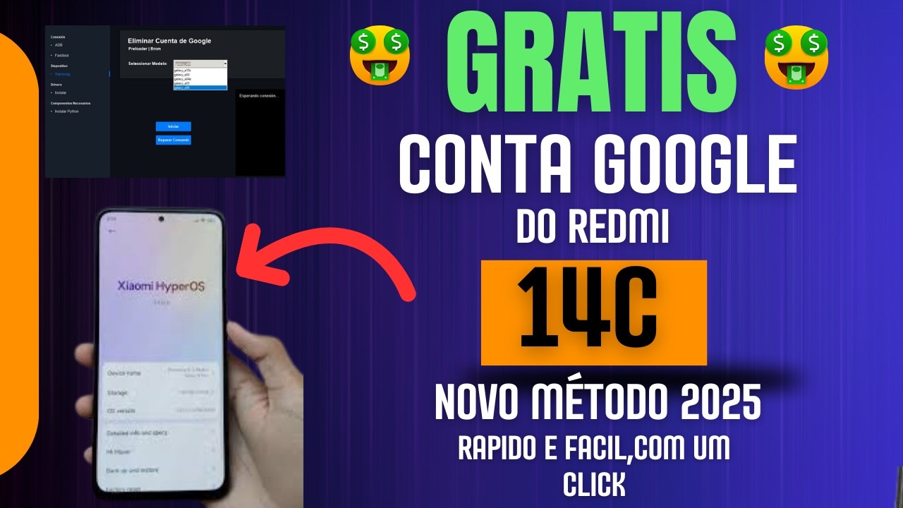 Como Remover Conta Google do Redmi 14C (FRP)