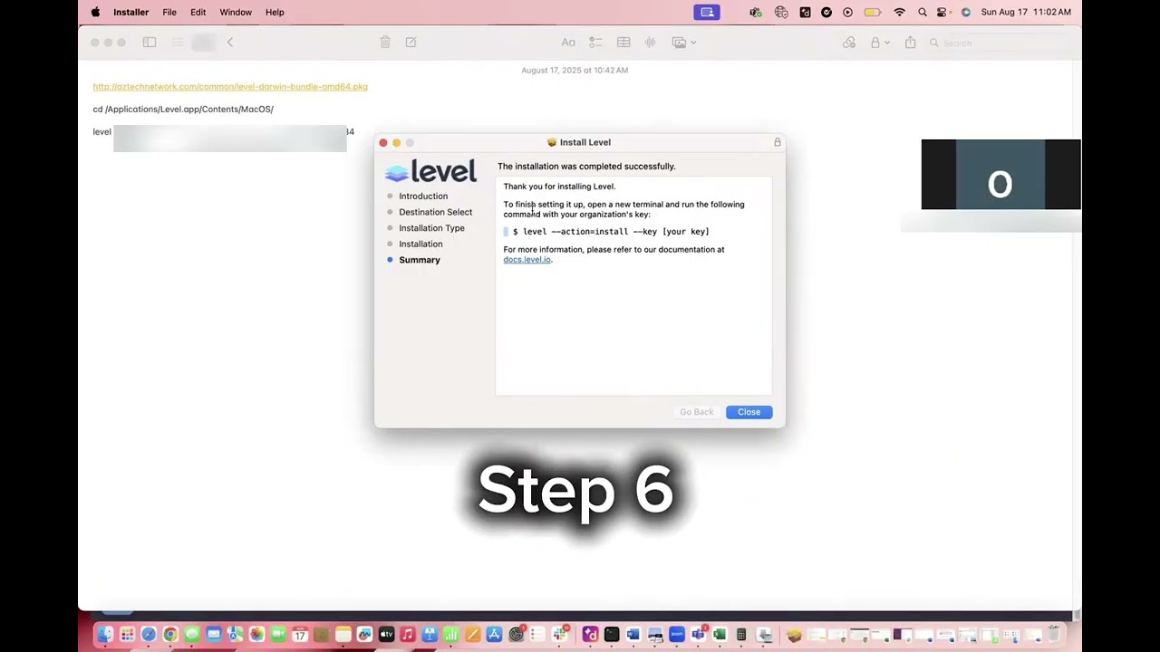 Install Level RMM on Mac