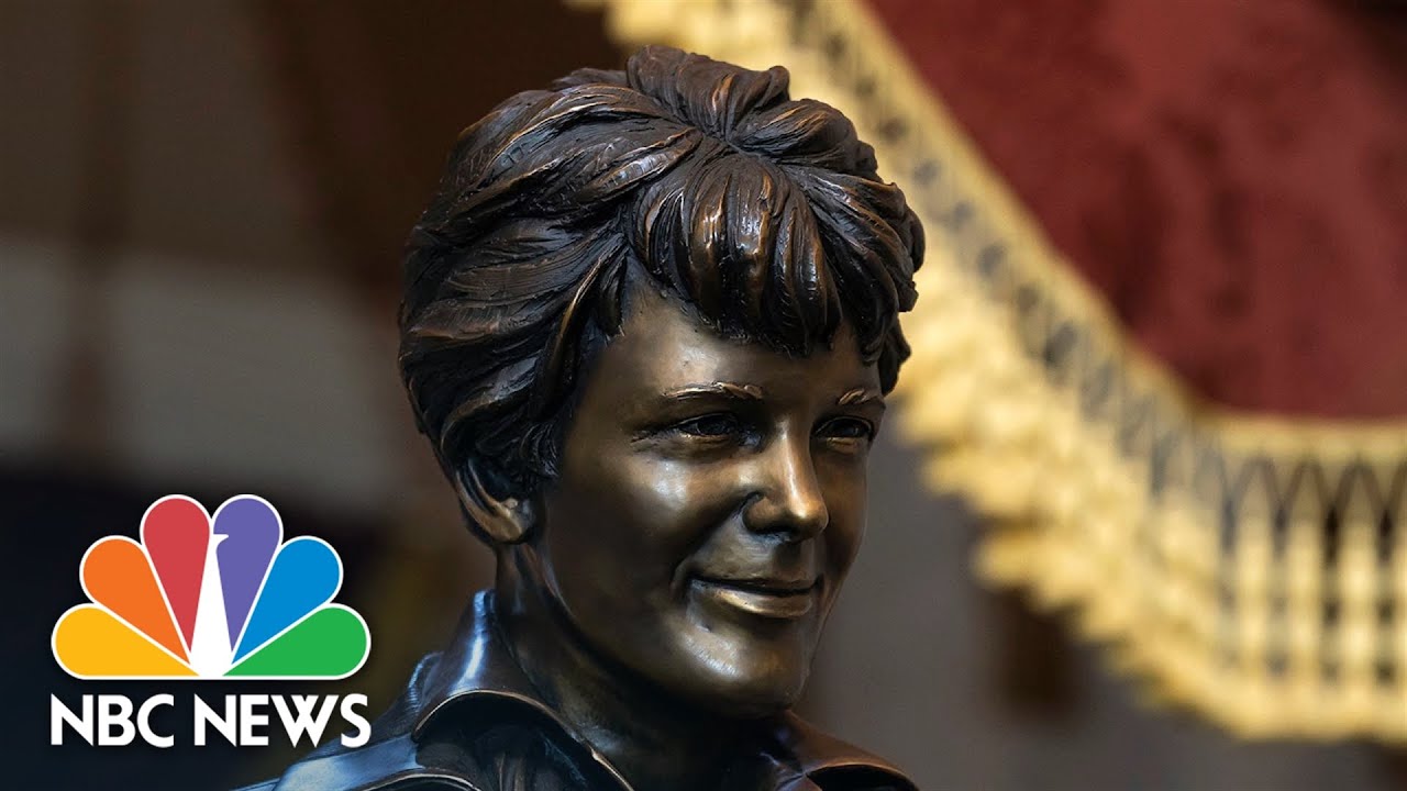 Statue Honoring Aviation Pioneer Amelia Earhart Unveiled In The Capitol