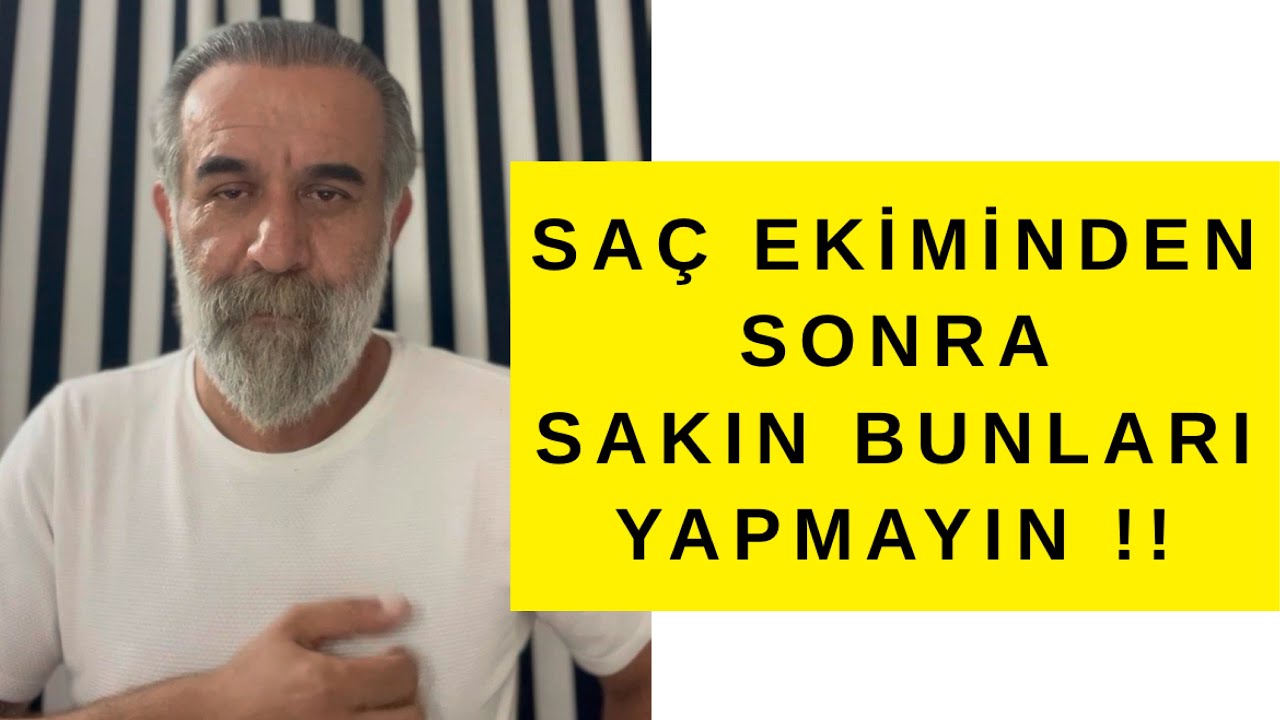 Saç ekimiden sonra bunları yapmayın!!! #sacekimi #hairajans #güvenbaba