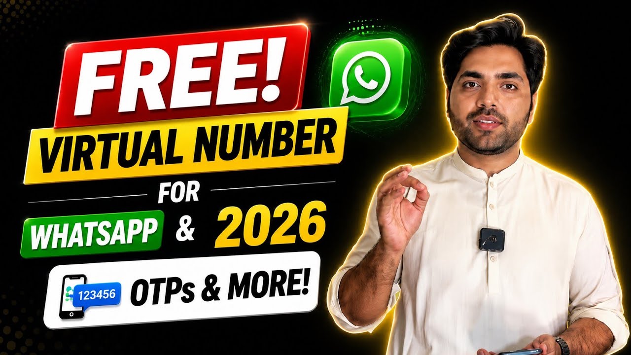 Get a Free Virtual WhatsApp Number in 2026 | How to Create a WhatsApp Account Using a USA Number 🇺🇸
