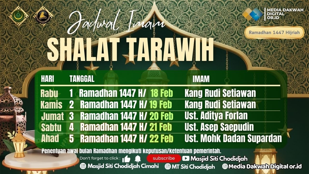 SHALAT TARAWIH - Ust. Aditya Forlan | #masjidsitichodidjahcimahi
