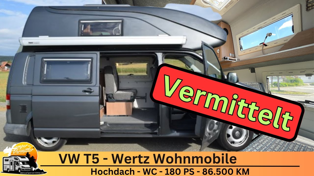 Volkswagen T5 Hochdach Camper | Werz Wohnmobil - Hochwertiger Ausbau | Gebraucht