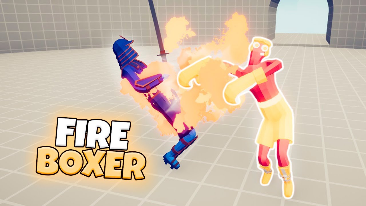 FIRE BOXER 1 VS 1 EVERY UNIT | TABS v.12 GAMEPLAY