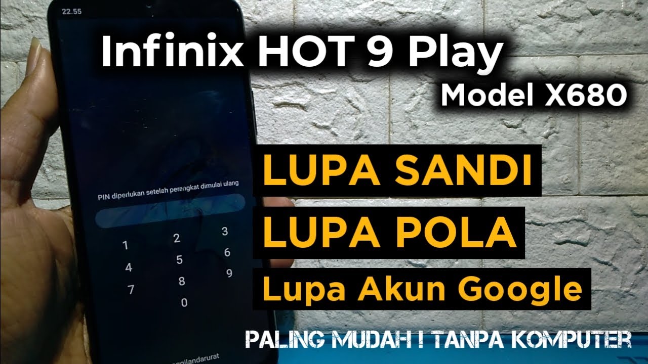 Cara Hard Reset Infinix Hot 9 Play Lupa Sandi / Pola / Akun Google || FRP BYPASS