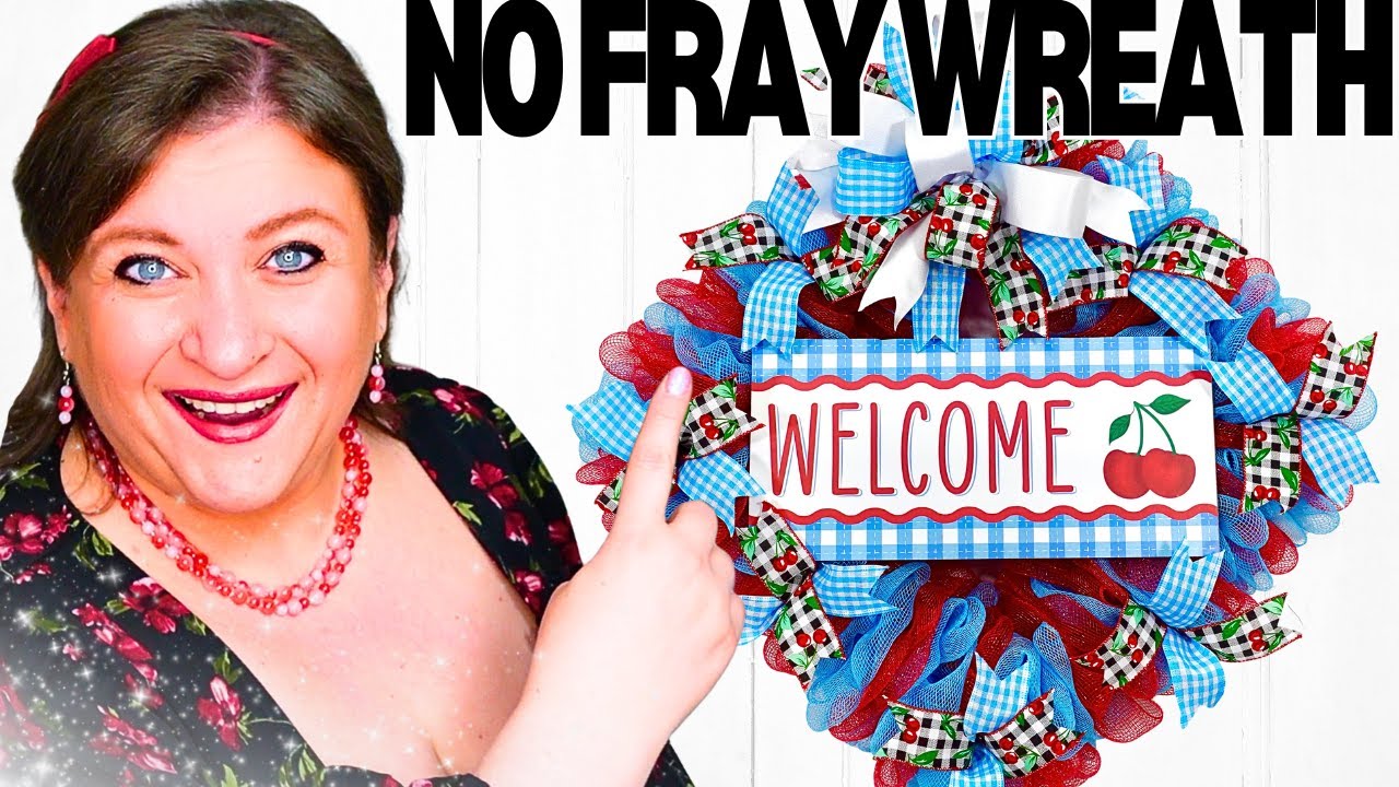 Get a PERFECT Deco Mesh SQUARE WREATH Every Time with Nadia's Method