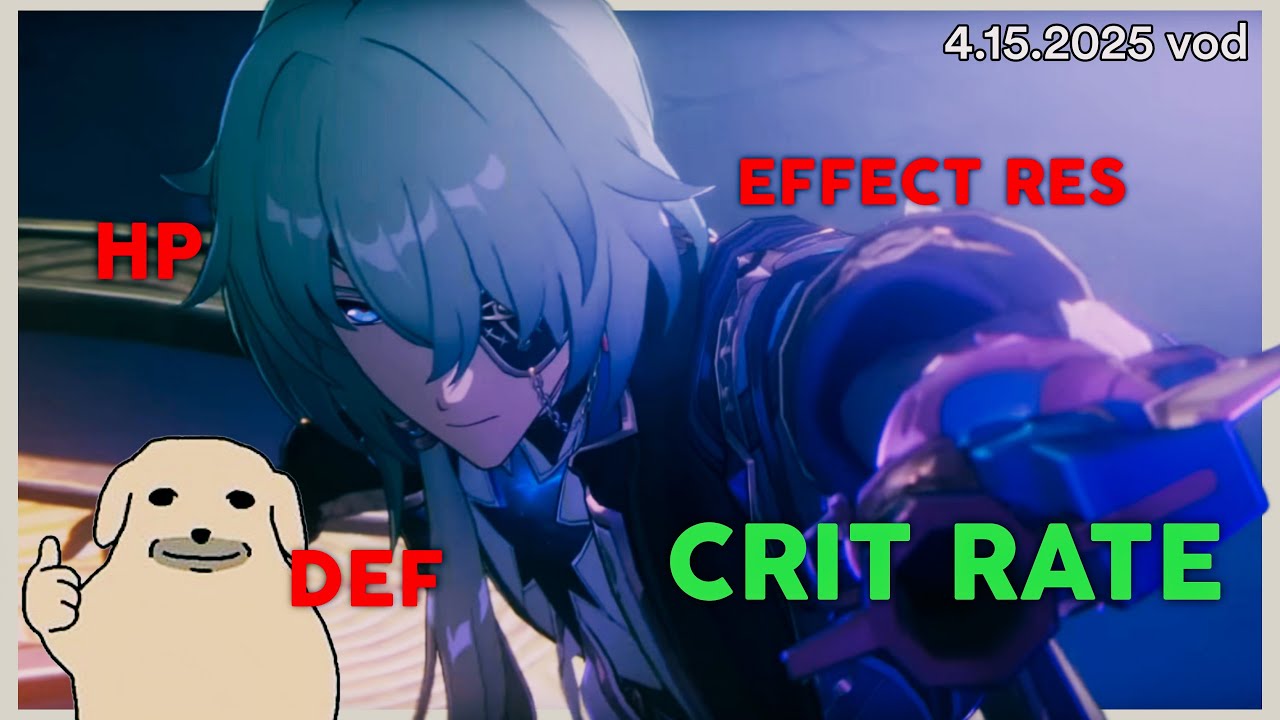 trying (and mostly failing) to get relics for anaxa! | hsr vod 4.15.2025