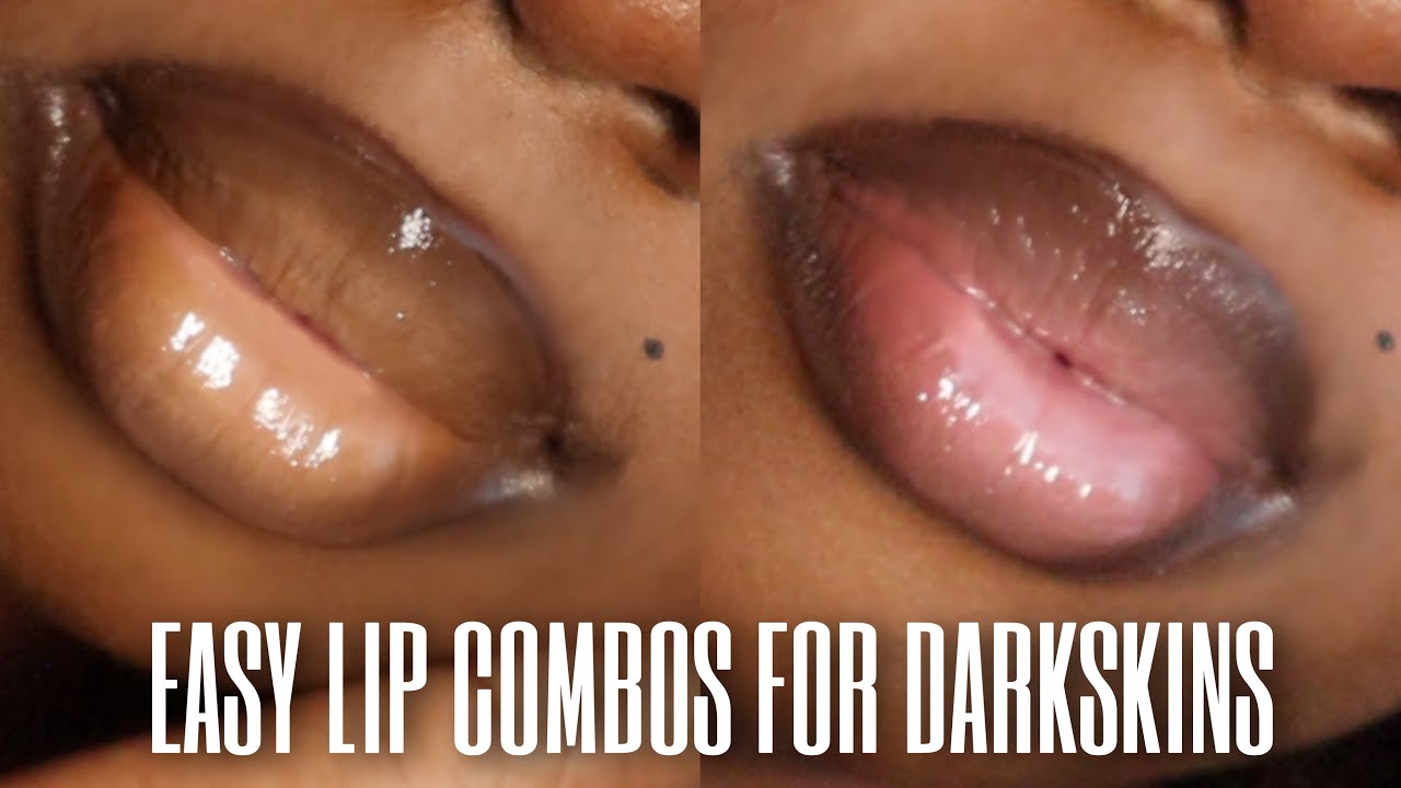 EASY EVERYDAY LIP COMBOS FOR DARK SKIN WOC! NUDE, PINK AND BROWN | BEGINNER FRIENDLY & AFFORDABLE!