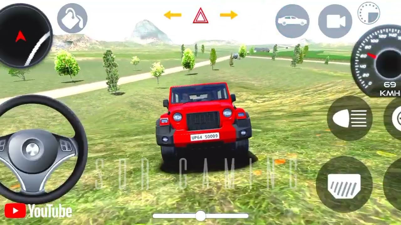 Dollar song Modified Mahindra Red Thar 👿 || Indian Car Simulator 3D || Indian Bike Games 