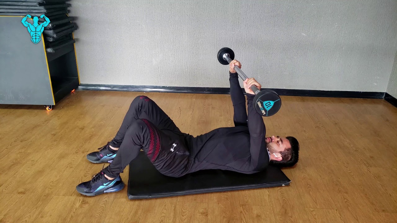 BARBELL EXERCISES -  Barbell Crunch