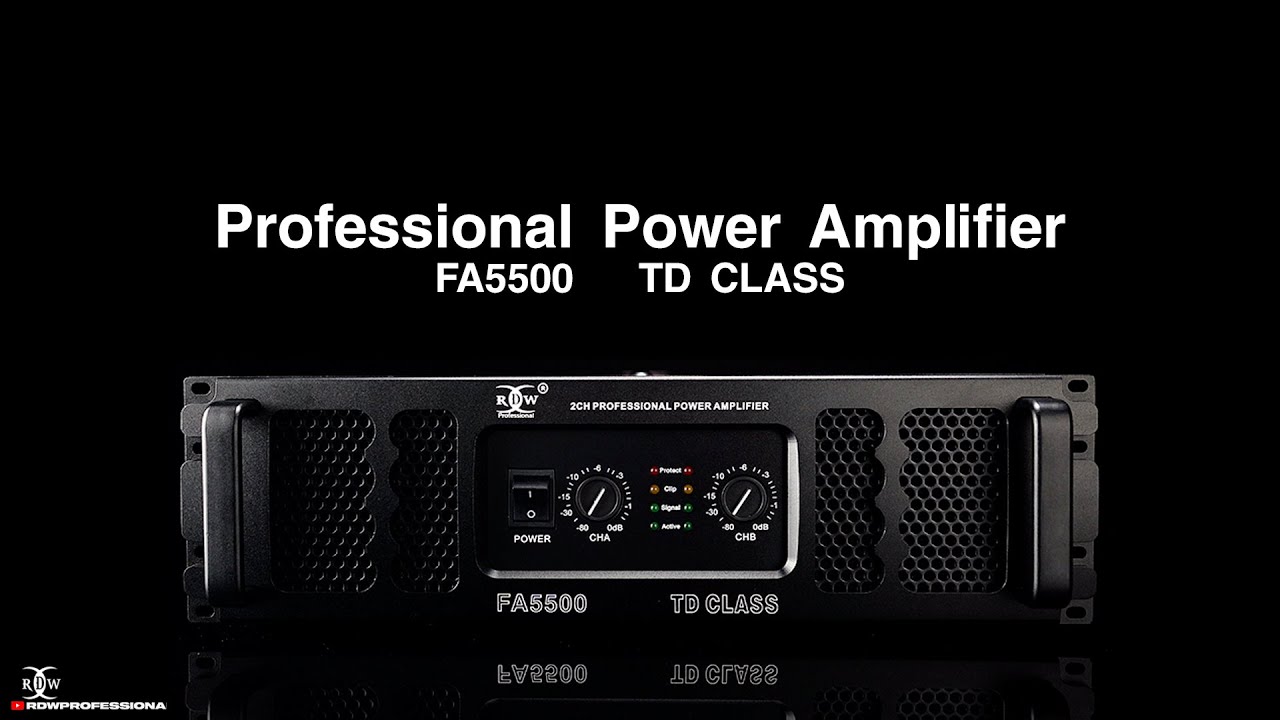 RDW PROFESSIONAL POWER AMPLIFIER 