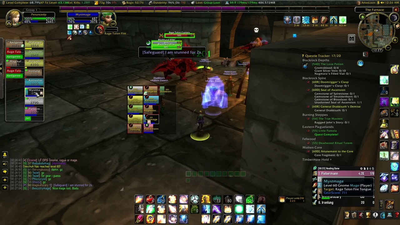 UBRS Mage almost dies