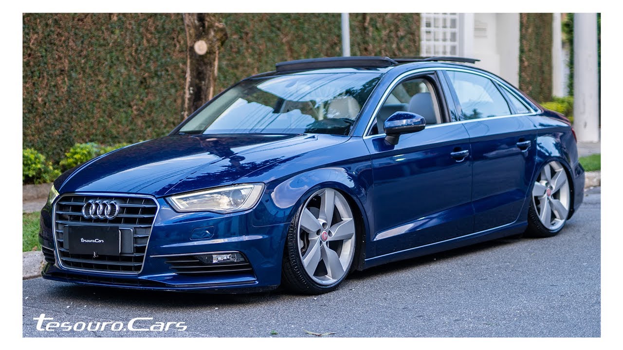 AUDI A3 1.8 TURBO 2014 REBAIXADA COM SUSPENS&Atilde;O AR HKI - TESOURO CARS