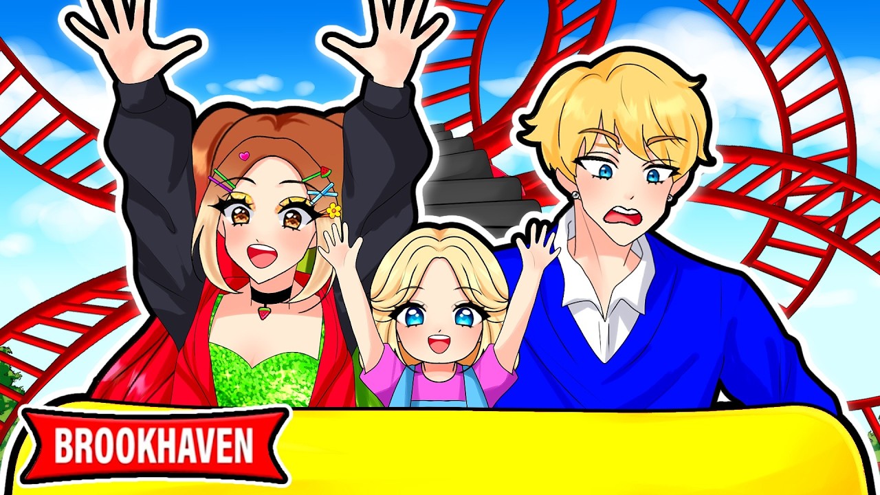 We Went to a THEMEPARK with OUR BABY! (Brookhaven)