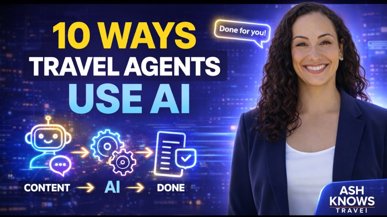 10 Ways Travel Agents Use AI Daily | Travel Agent Training ✈️