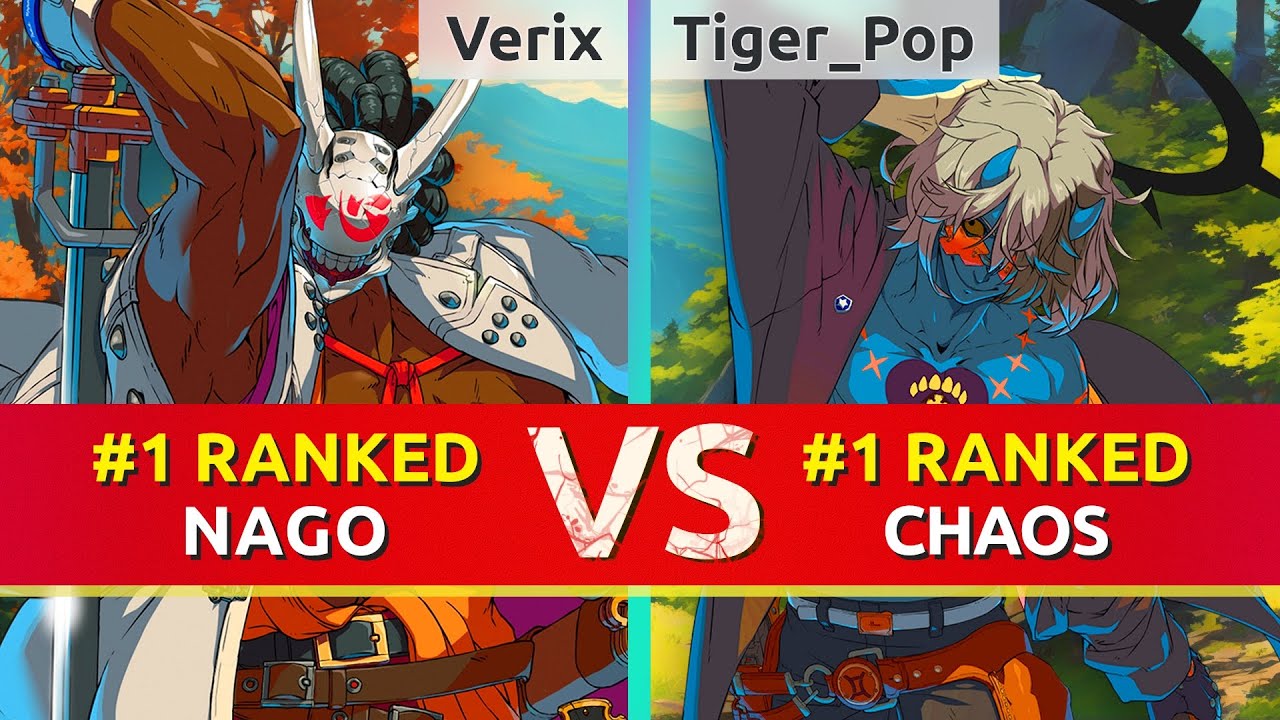 GGST ▰ Verix (#1 Ranked Nagoriyuki) vs Tiger_Pop (#1 Ranked Happy Chaos). High Level Gameplay