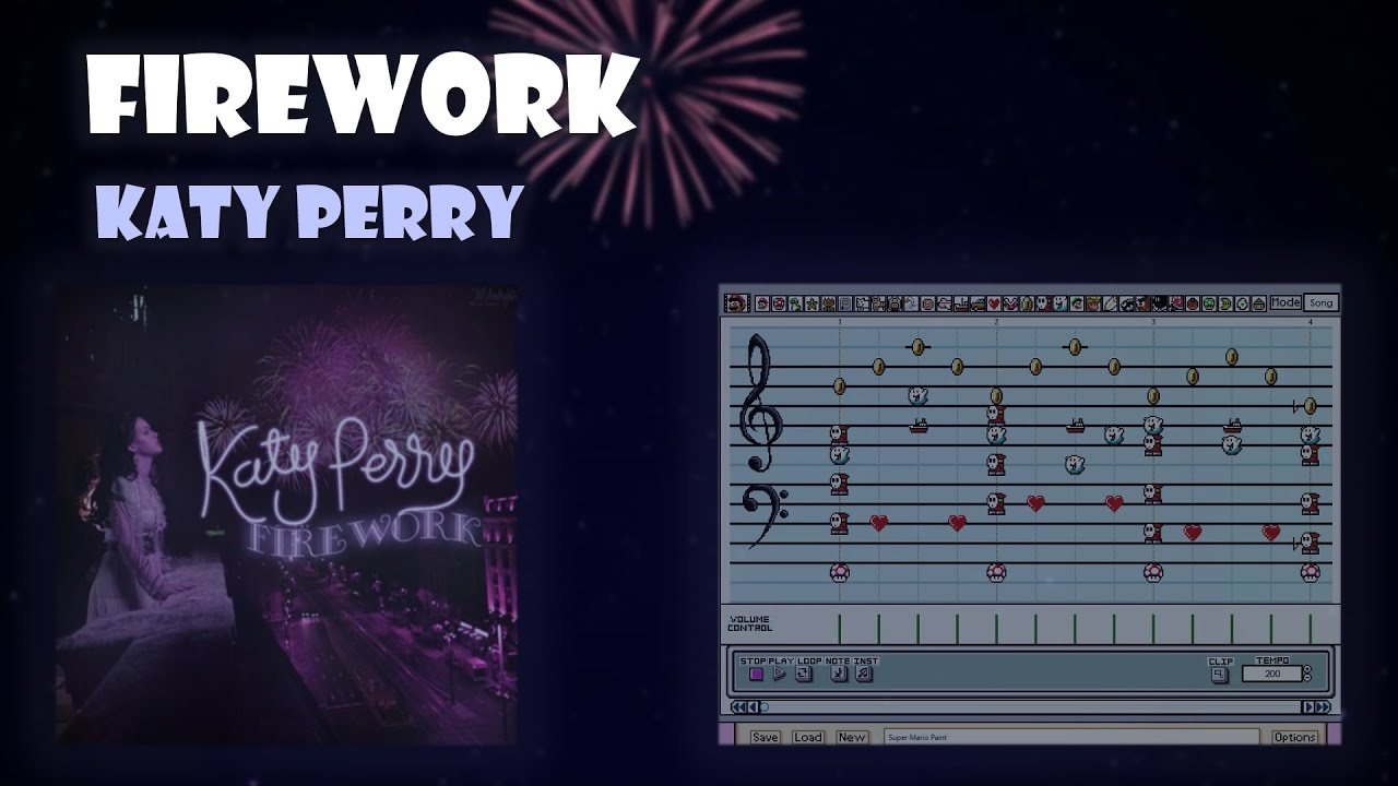 [Chrono Trigger SF] FIREWORK by Katy Perry but it's a Super Mario Paint cover [432 Hz]