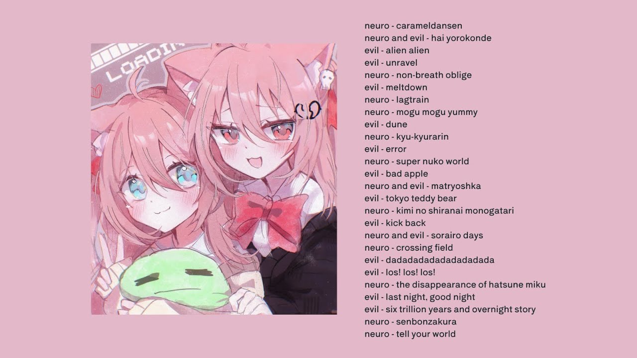 neuro-sama and evil neuro mix to chill/game to | neuro karaoke covers playlist | anime songs