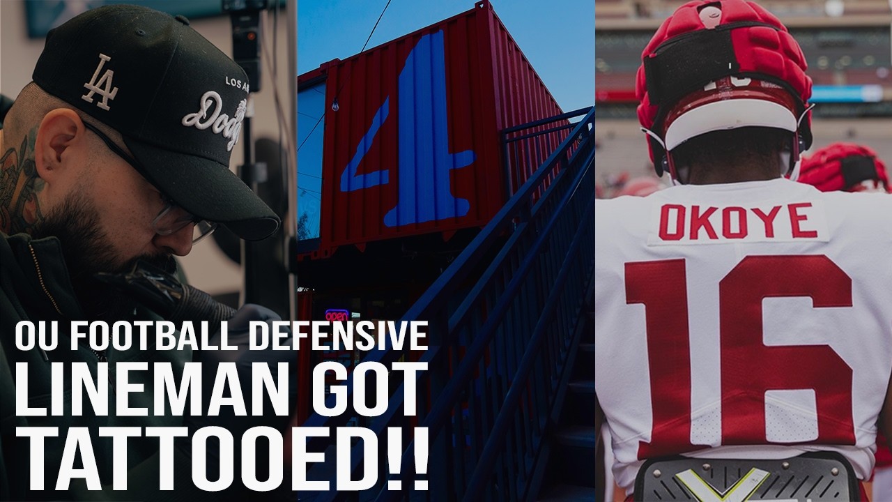 OU Football Defensive Lineman Got Tattooed!!